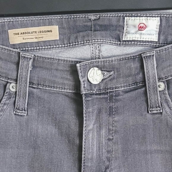 AG Jeans Absolute Legging Extreme Skinny Gray 26 - Picture 4 of 8